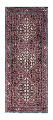 Tapis de couloir Tapis persan - Bidjar - 199 x 72 cm - bleu foncé