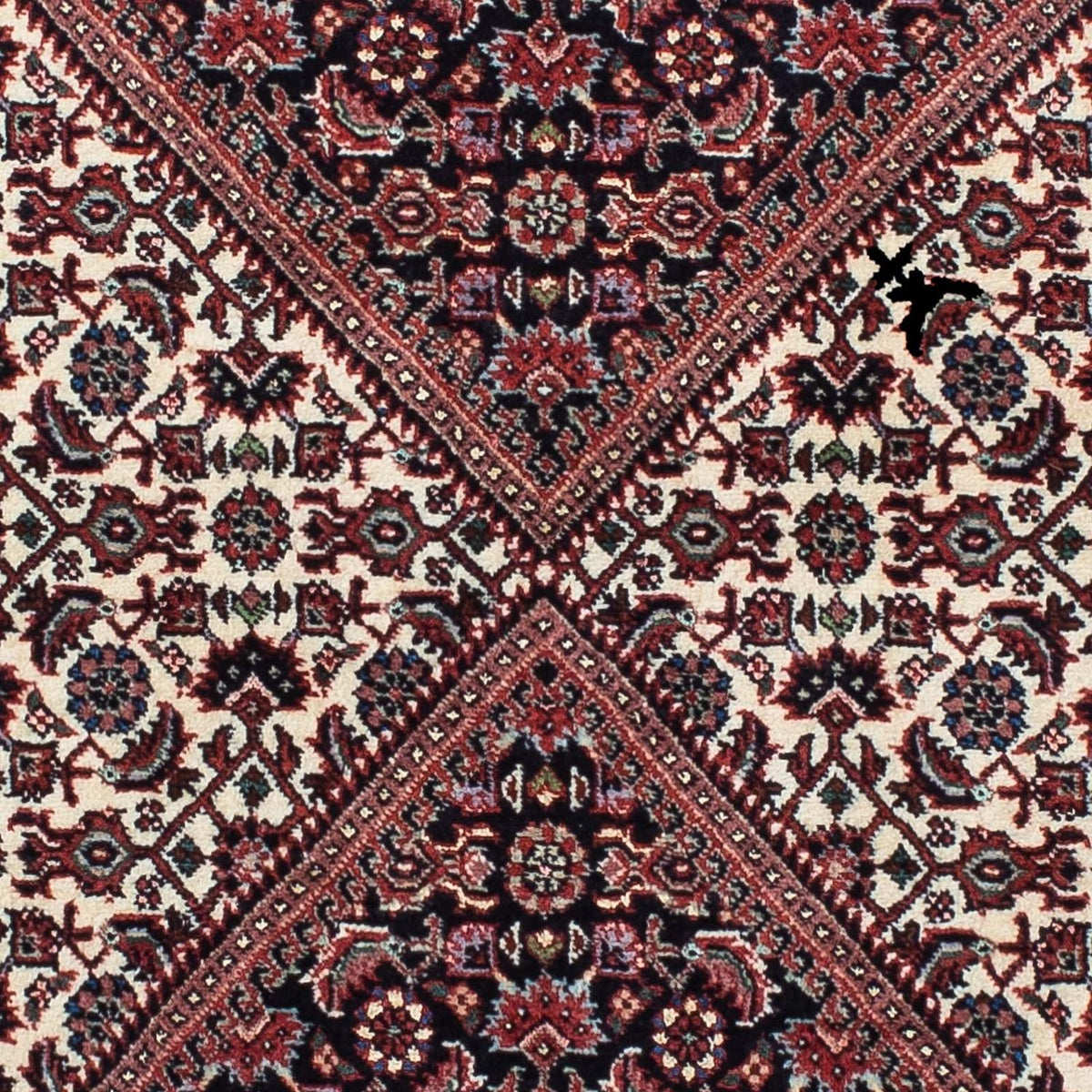 Tapis de couloir Tapis persan - Bidjar - 190 x 77 cm - rouge