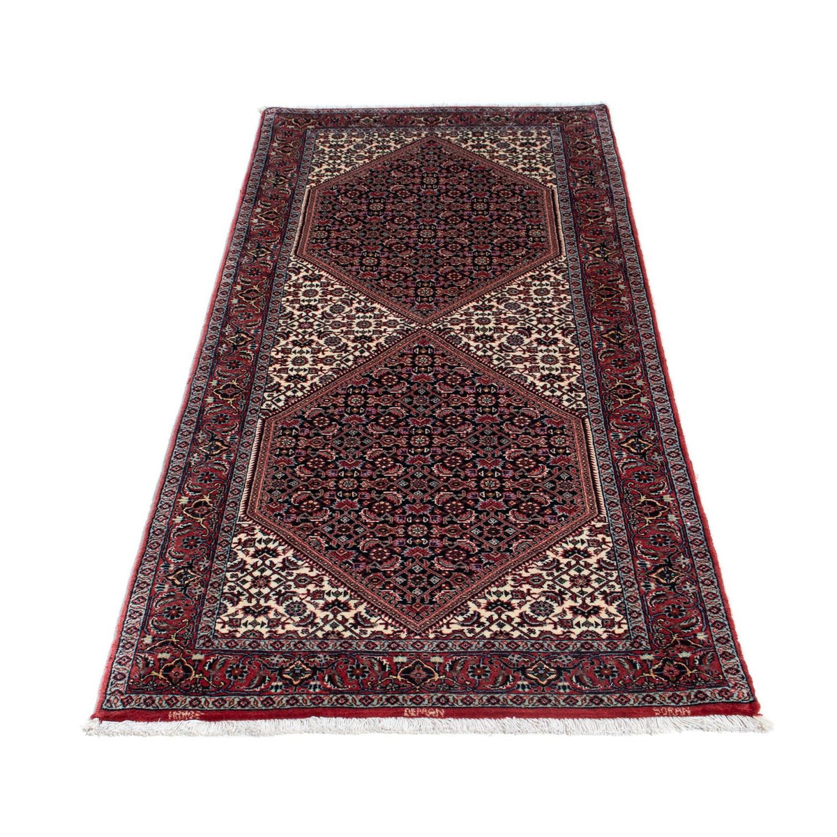 Tapis de couloir Tapis persan - Bidjar - 190 x 77 cm - rouge