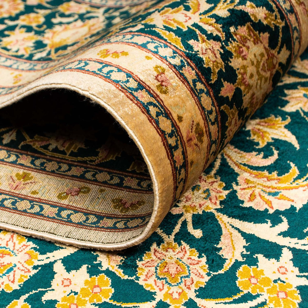 Tapis en soie - Soie chinoise - 183 x 122 cm - rouge foncé