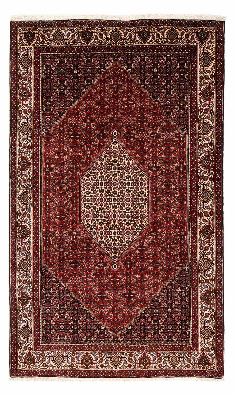 Tapis persan - Bidjar - 263 x 164 cm - rouge foncé