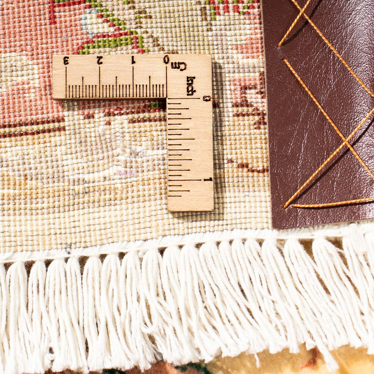 Tapis de couloir Tapis persan - Tabriz - Royal - 295 x 78 cm - marron clair