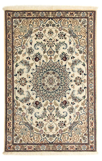 Tapis persan - Nain - Royal - 135 x 88 cm - beige