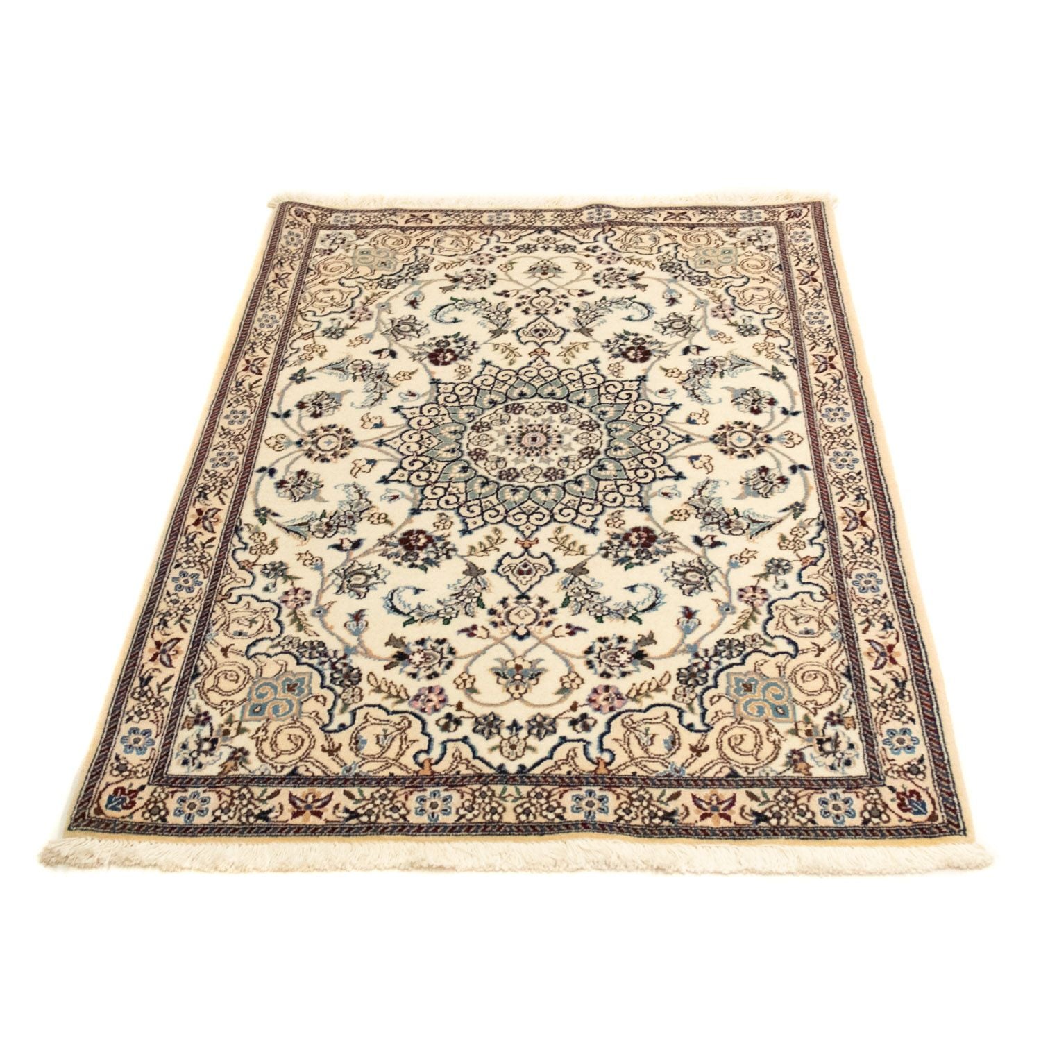 Tapis persan - Nain - Royal - 135 x 88 cm - beige