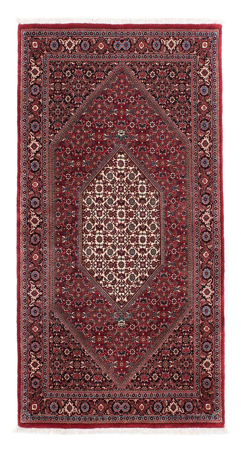 Tapis de couloir Tapis persan - Bidjar - 202 x 102 cm - rouge