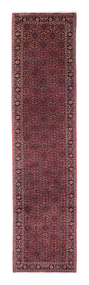 Tapis de couloir Tapis persan - Bidjar - 307 x 75 cm - rouge