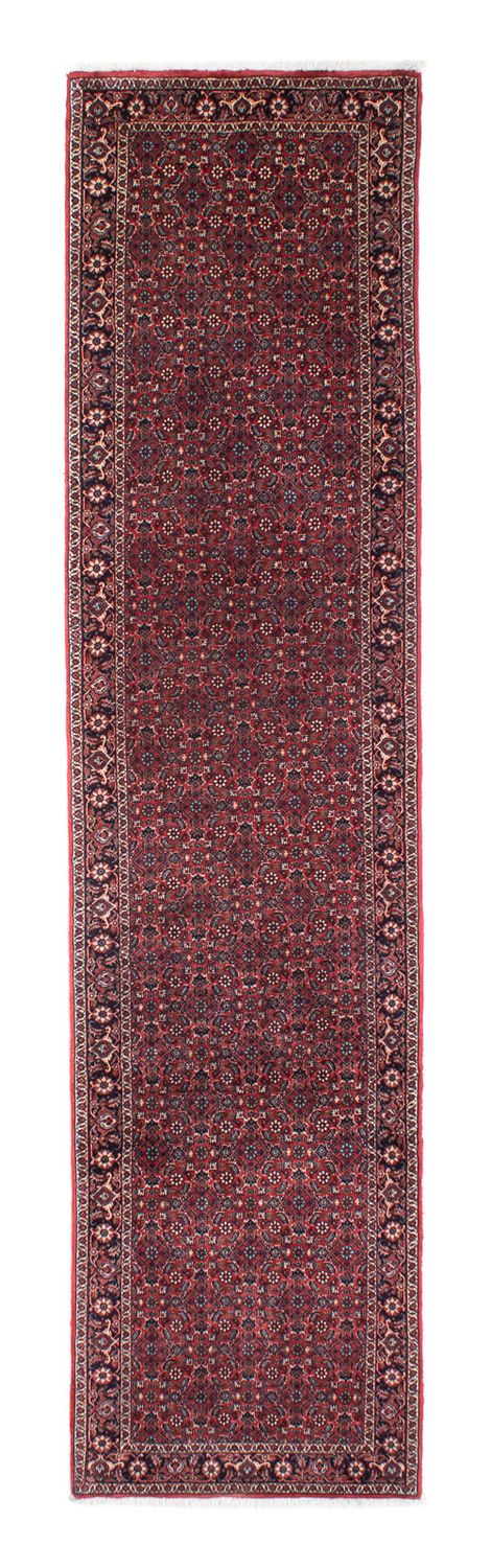 Tapis de couloir Tapis persan - Bidjar - 307 x 75 cm - rouge