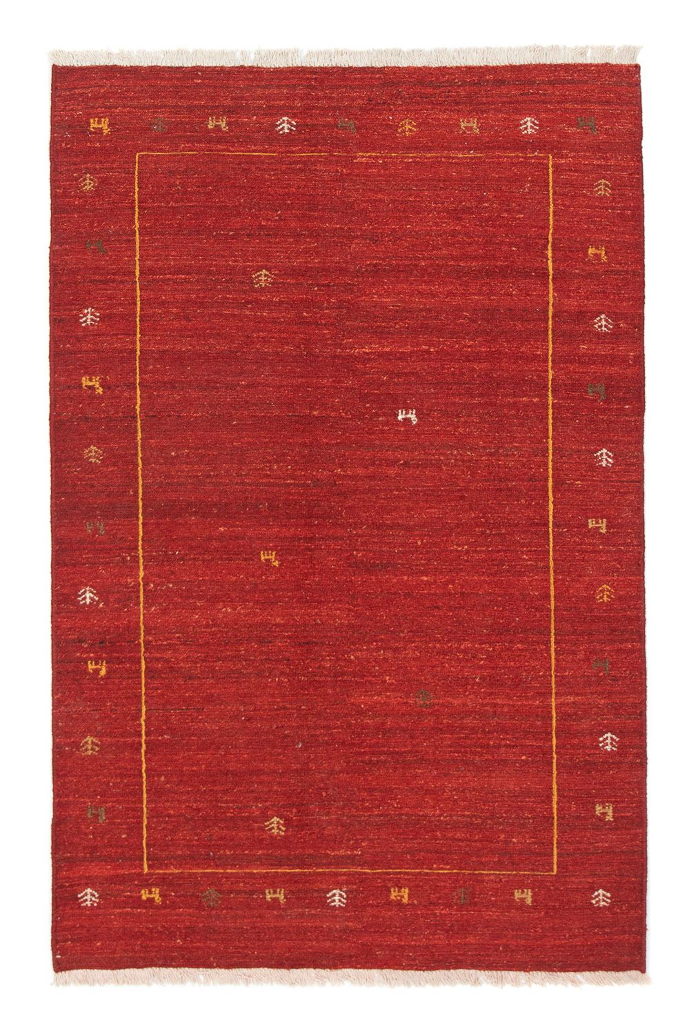 Tapis Gabbeh - Persan - 175 x 112 cm - rouge