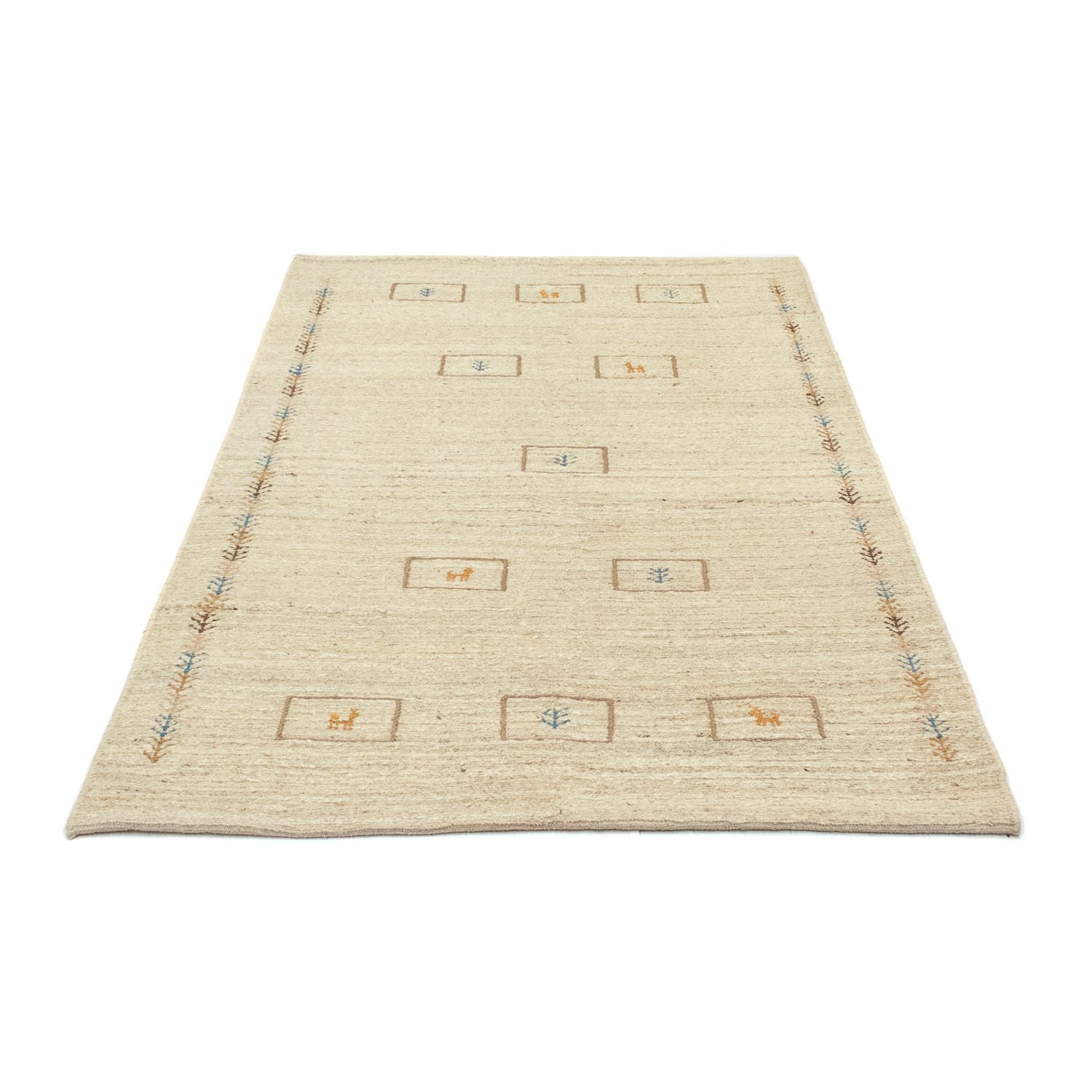 Tapis Gabbeh - Persan - 166 x 113 cm - beige