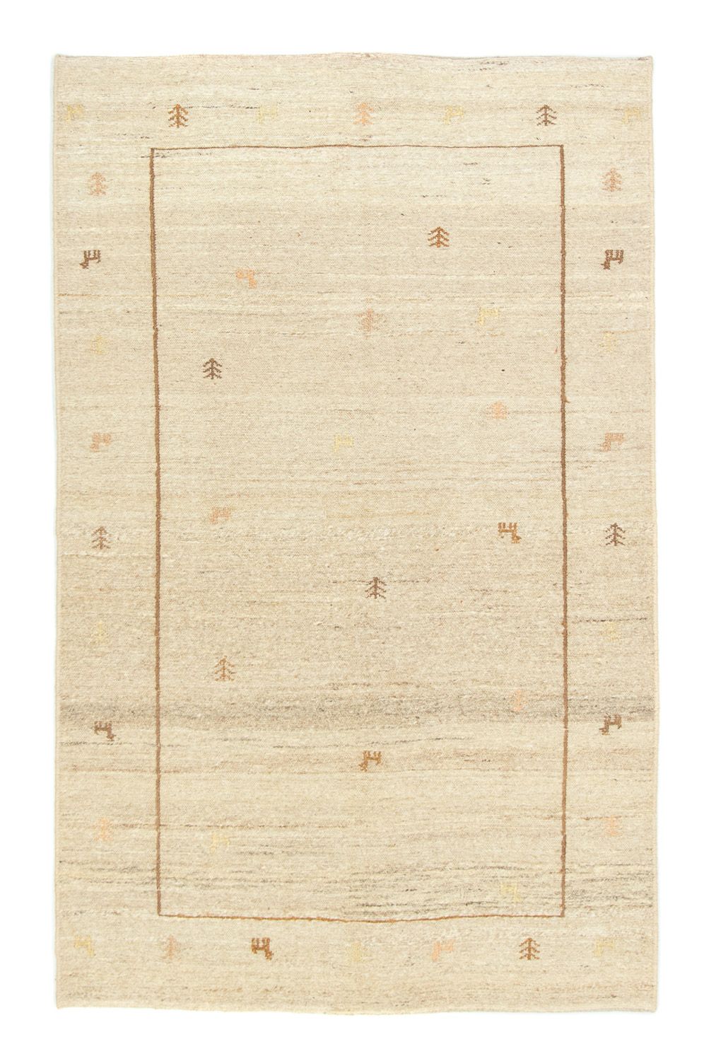 Tapis Gabbeh - Persan - 171 x 110 cm - beige