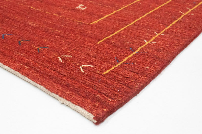 Tapis Gabbeh - Persan - 165 x 113 cm - rouge