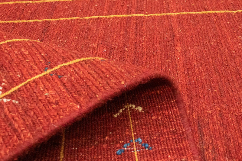 Tapis Gabbeh - Persan - 165 x 113 cm - rouge