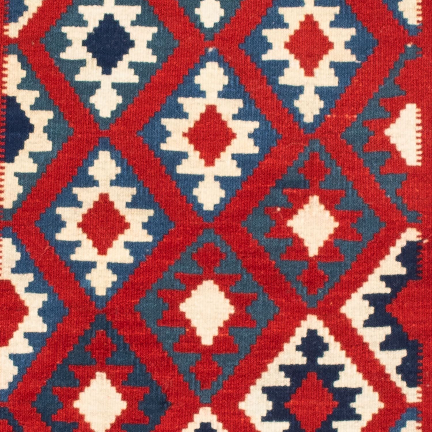 Tapis Kelim - Oriental carré  - 104 x 103 cm - rouge foncé