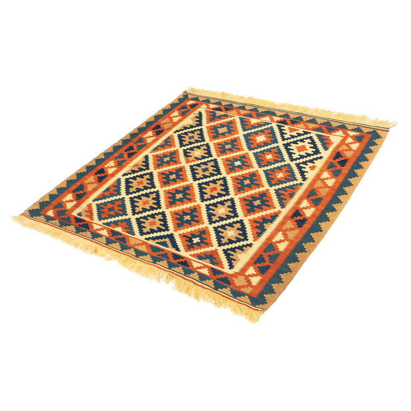 Tapis Kelim - Oriental carré  - 100 x 100 cm - beige