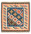 Tapis Kelim - Oriental carré  - 106 x 102 cm - bleu foncé