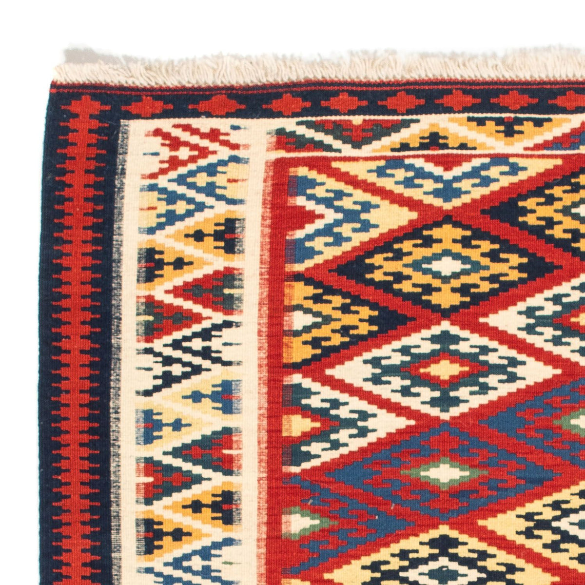 Tapis Kelim - Oriental carré  - 104 x 103 cm - multicolore