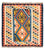 Tapis Kelim - Oriental carré  - 103 x 100 cm - bleu
