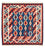 Tapis Kelim - Oriental carré  - 103 x 102 cm - bleu foncé