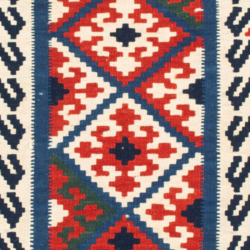 Tapis Kelim - Oriental carré  - 102 x 96 cm - multicolore