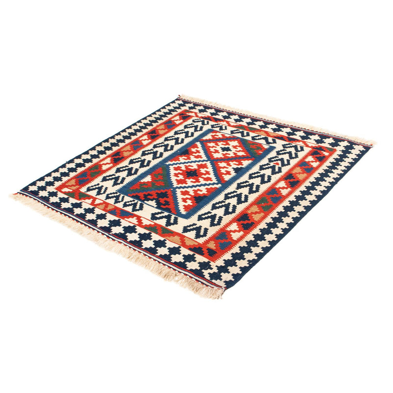Tapis Kelim - Oriental carré  - 102 x 96 cm - multicolore