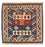 Tapis Kelim - Oriental carré  - 102 x 100 cm - bleu
