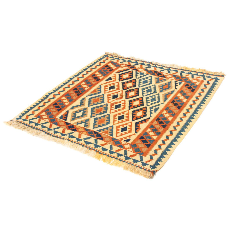 Tapis Kelim - Oriental carré  - 103 x 100 cm - beige