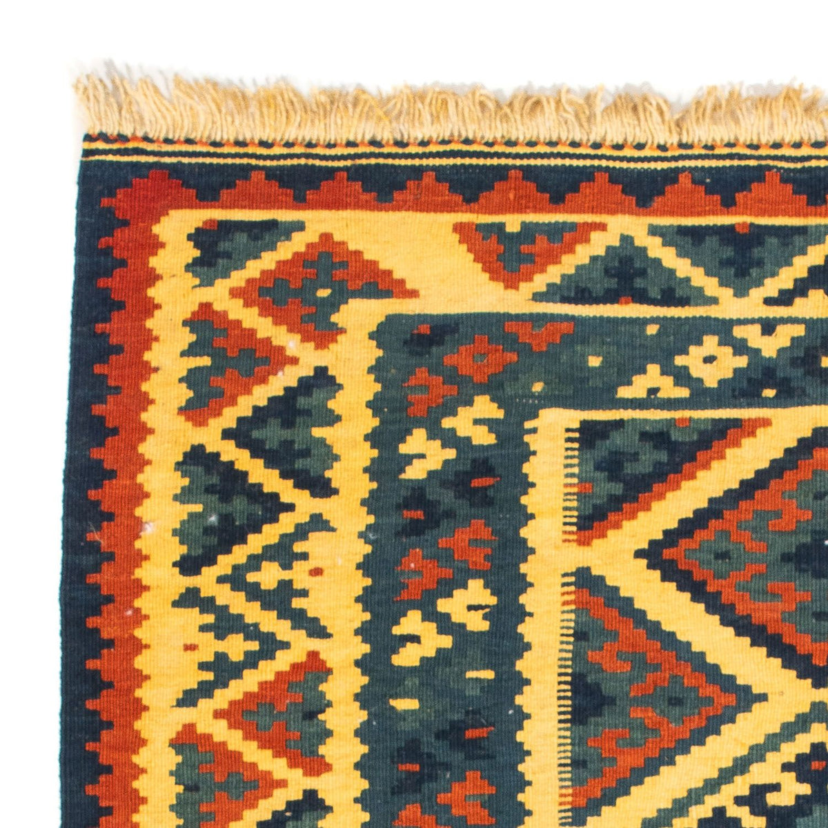 Tapis Kelim - Oriental carré  - 102 x 101 cm - multicolore