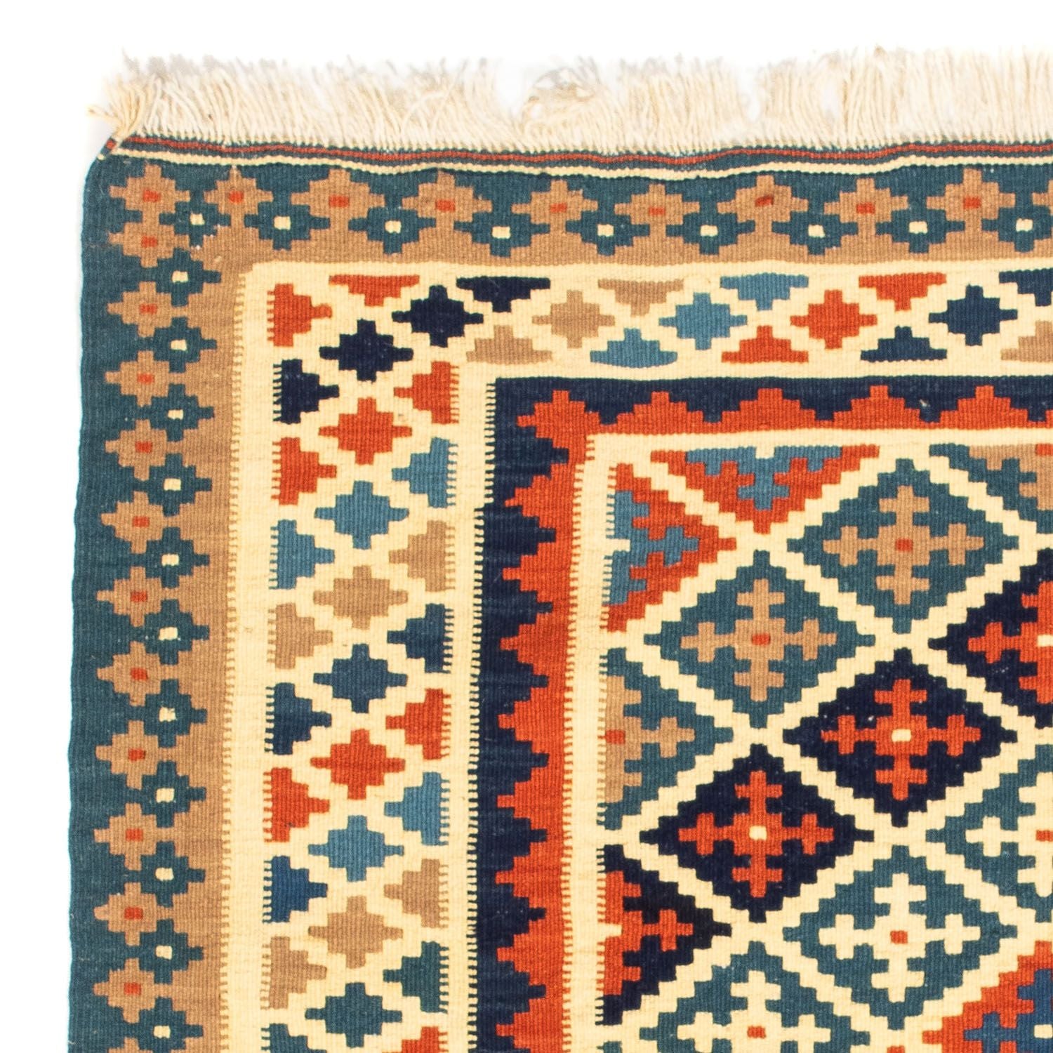Tapis Kelim - Oriental carré  - 107 x 101 cm - beige