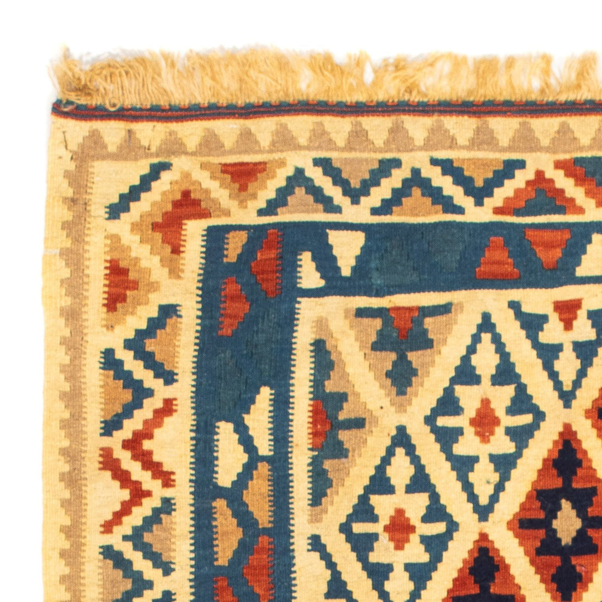 Tapis Kelim - Oriental carré  - 105 x 102 cm - multicolore