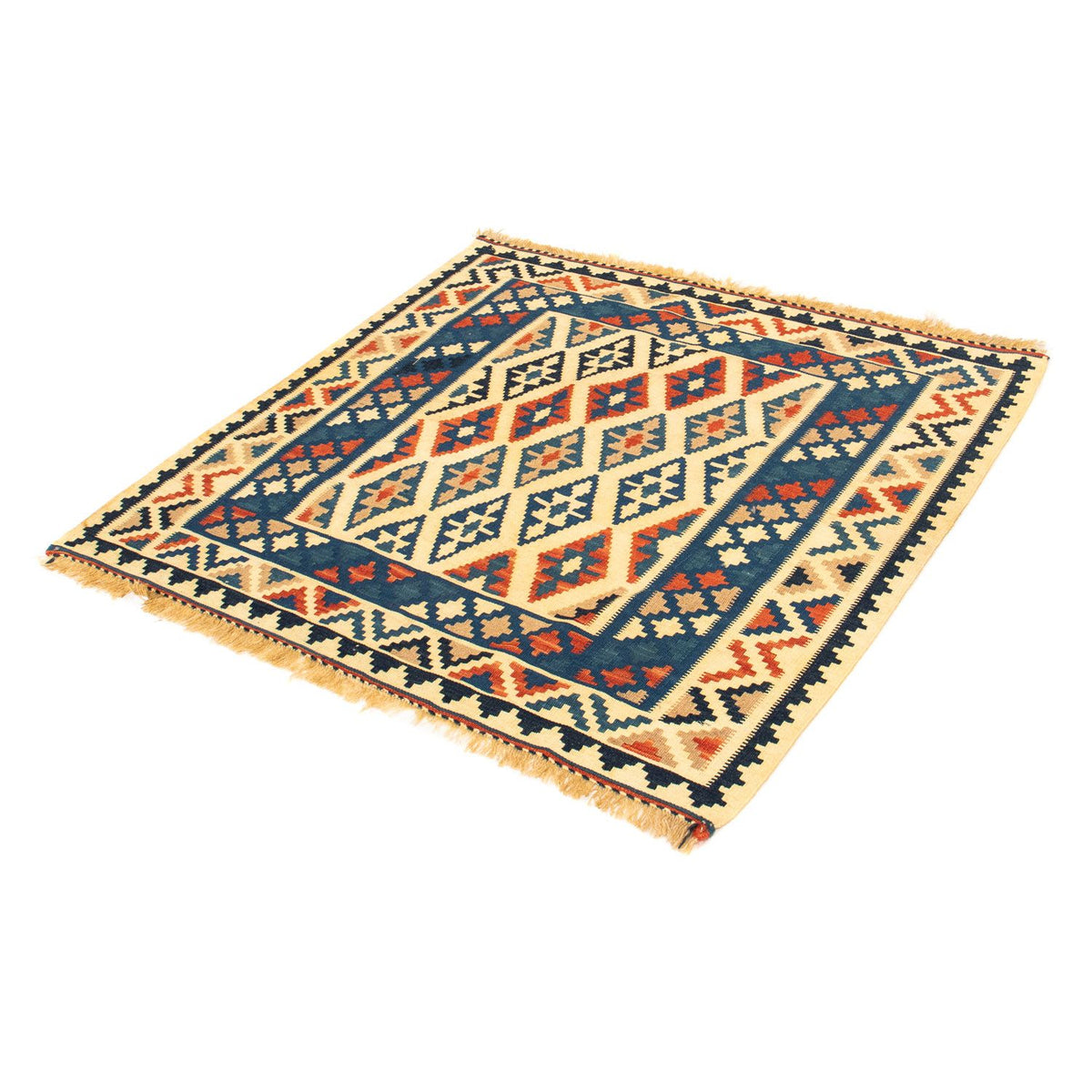 Tapis Kelim - Oriental carré  - 100 x 100 cm - beige