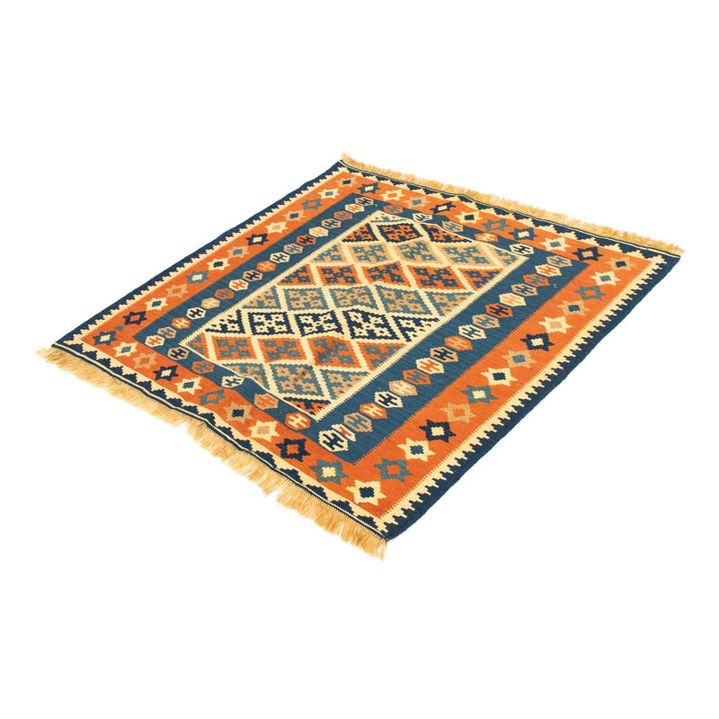 Tapis Kelim - Oriental carré  - 100 x 98 cm - multicolore