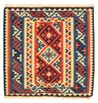 Tapis Kelim - Oriental carré  - 104 x 101 cm - multicolore