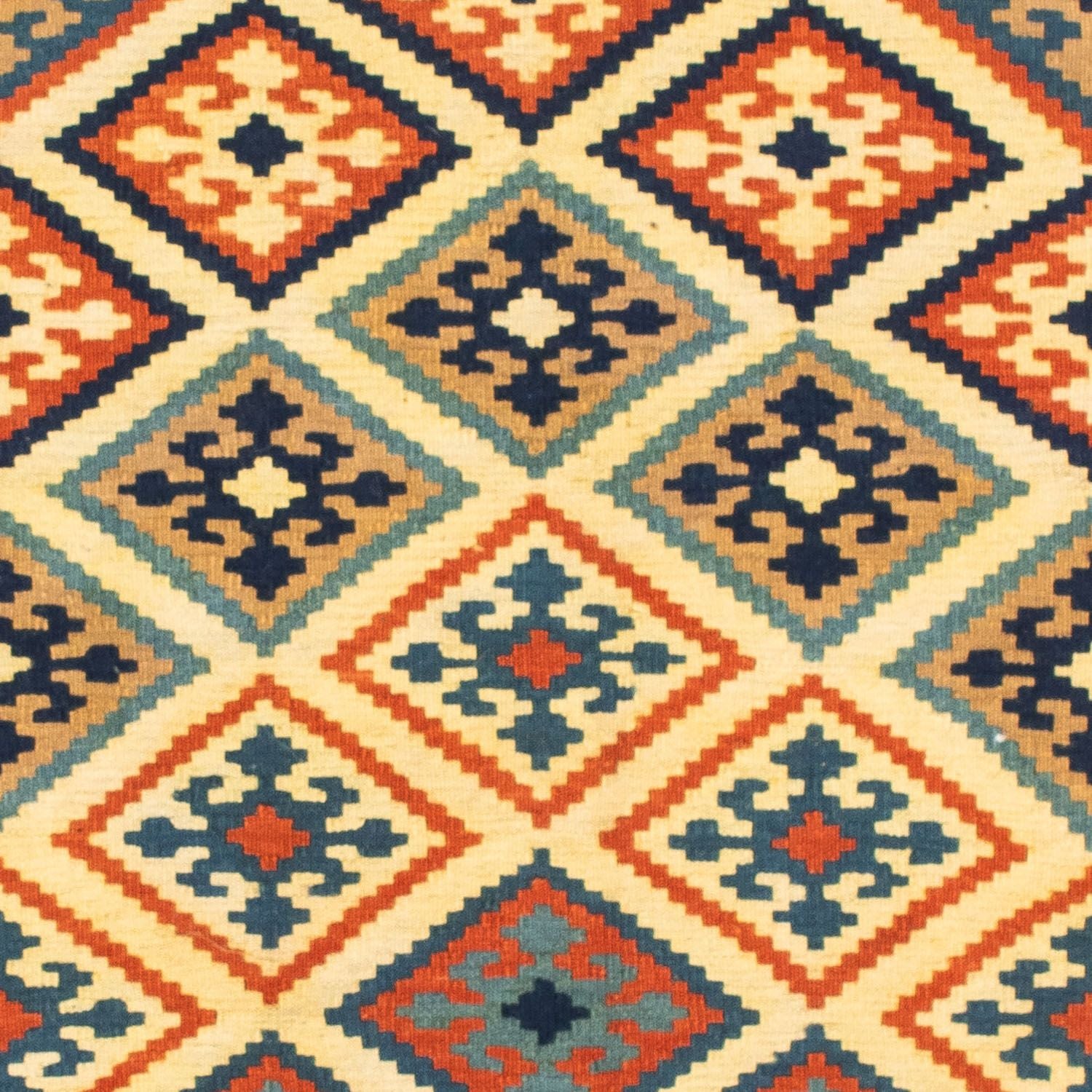 Tapis Kelim - Oriental carré  - 103 x 100 cm - beige