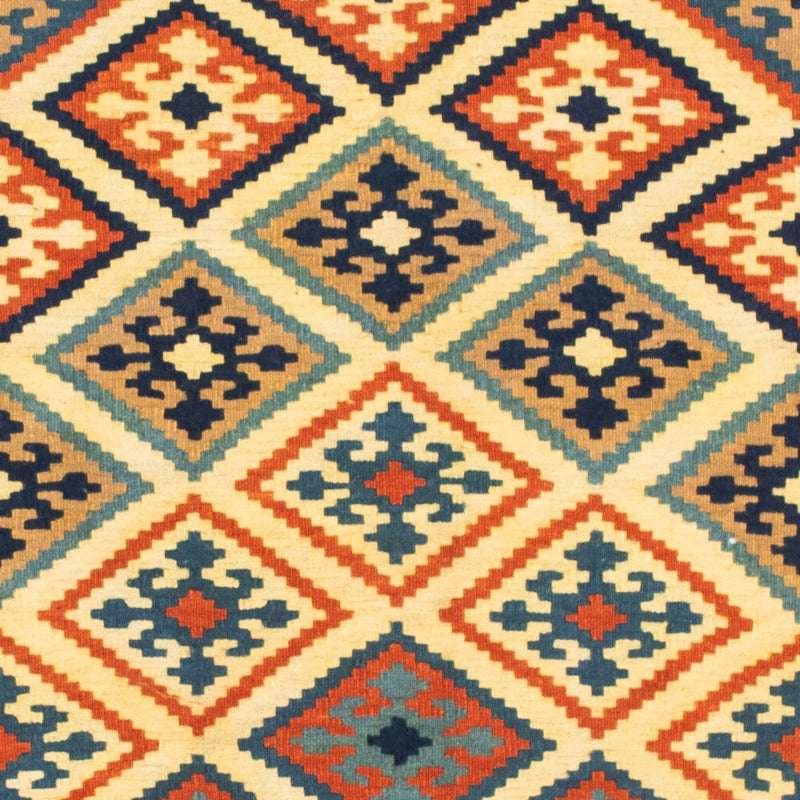 Tapis Kelim - Oriental carré  - 103 x 100 cm - beige