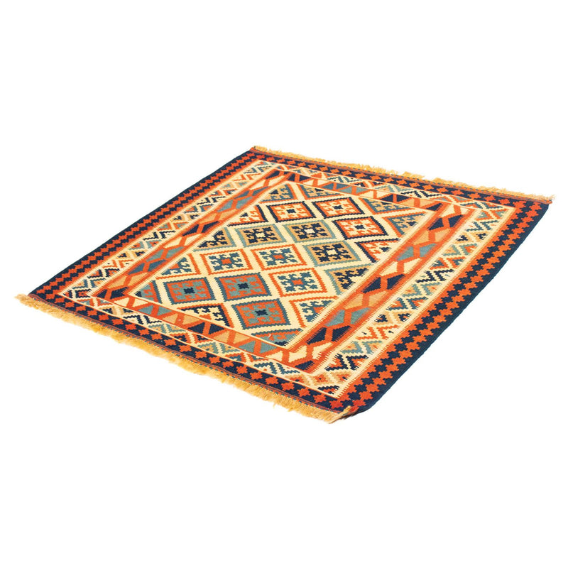Tapis Kelim - Oriental carré  - 103 x 100 cm - beige