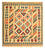 Tapis Kelim - Oriental carré  - 105 x 103 cm - multicolore