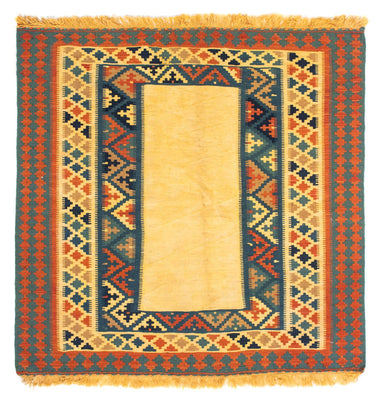 Tapis Kelim - Oriental carré  - 100 x 97 cm - beige