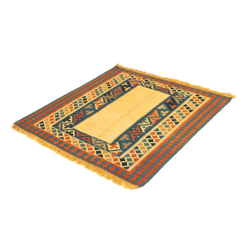 Tapis Kelim - Oriental carré  - 100 x 97 cm - beige