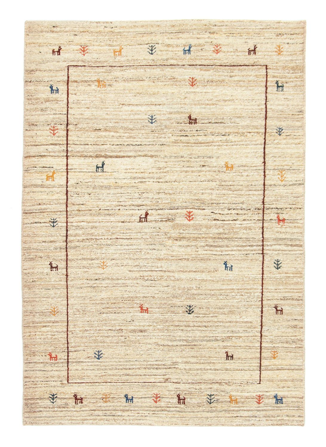 Tapis Gabbeh - Persan - 174 x 121 cm - beige