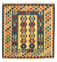 Tapis Kelim - Oriental carré  - 101 x 95 cm - or