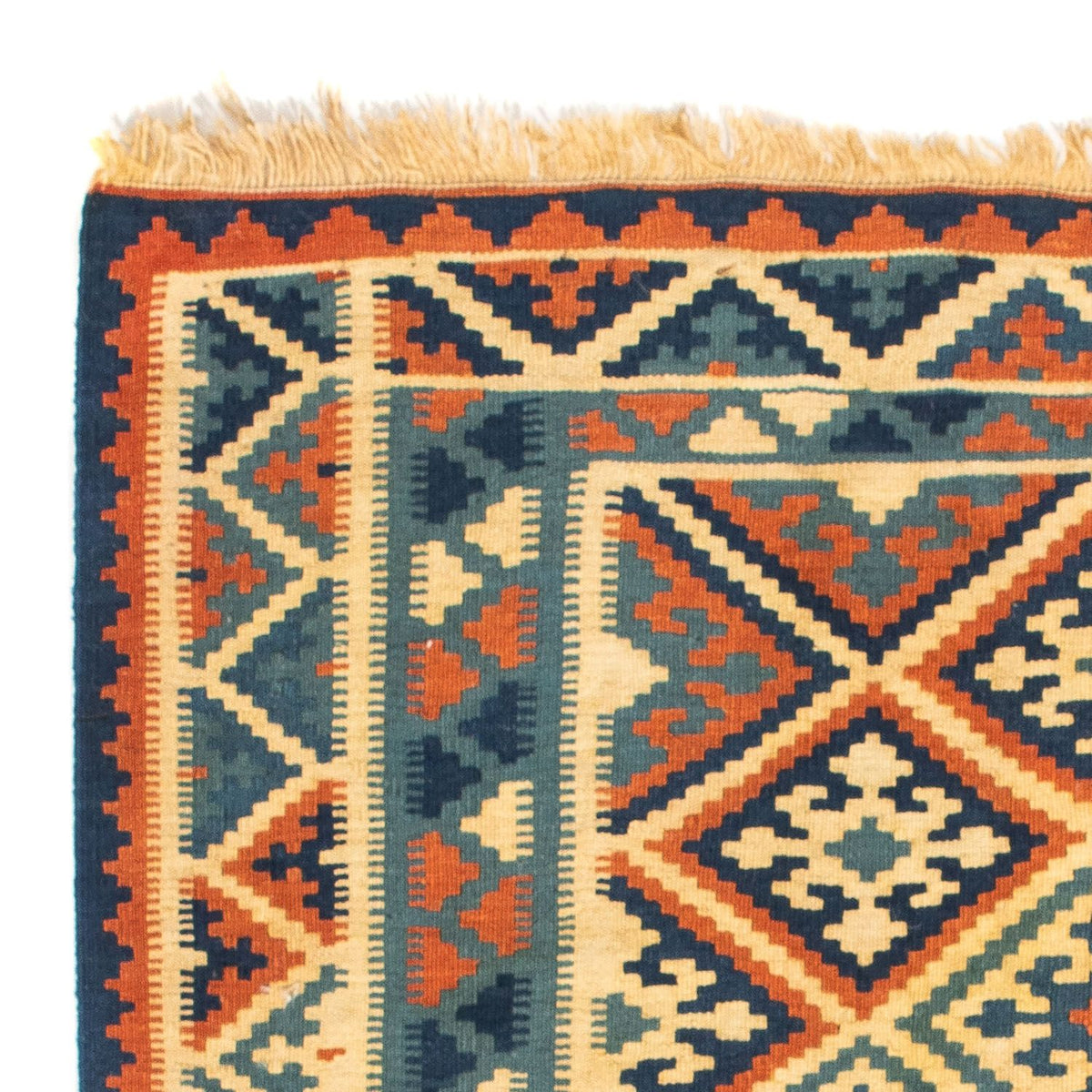 Tapis Kelim - Oriental carré  - 105 x 95 cm - multicolore