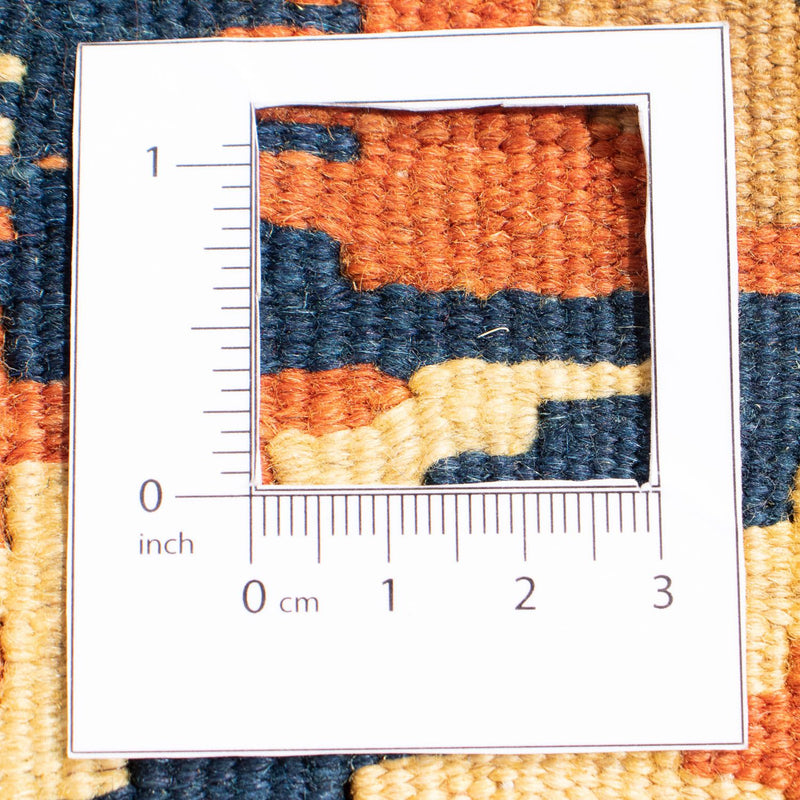 Tapis Kelim - Oriental carré  - 107 x 100 cm - rouille