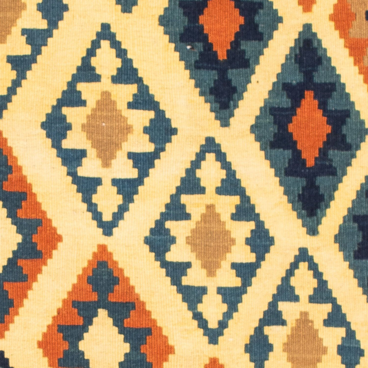 Tapis Kelim - Oriental carré  - 101 x 99 cm - beige