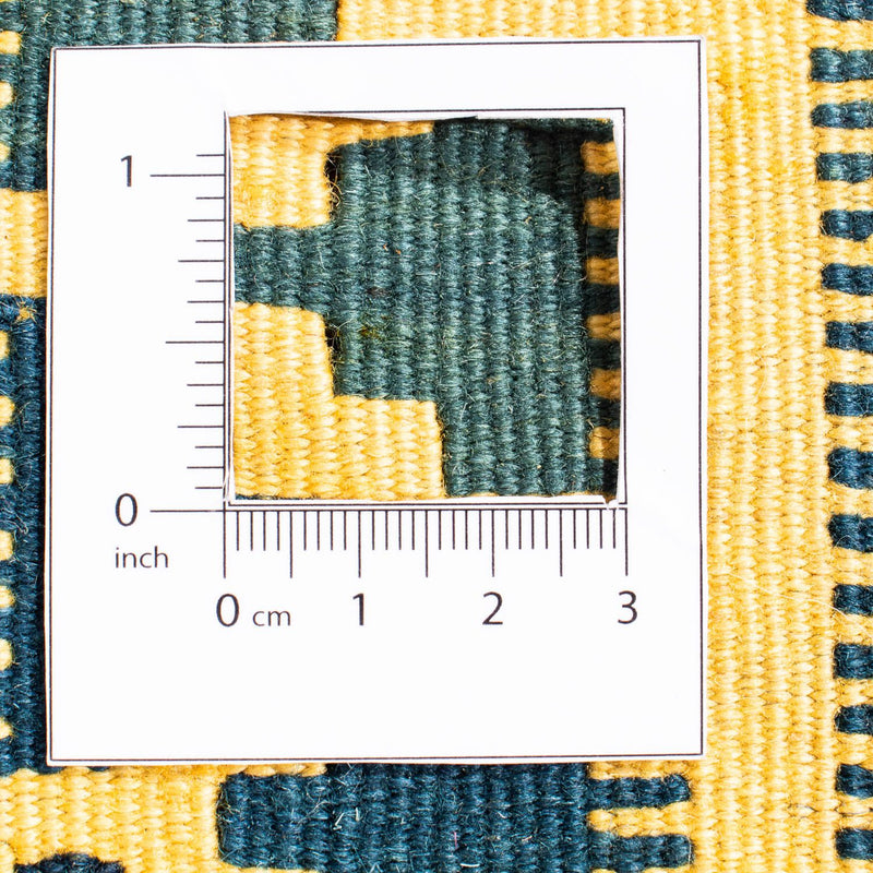 Tapis Kelim - Oriental carré  - 102 x 95 cm - jaune