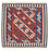 Tapis Kelim - Oriental carré  - 103 x 101 cm - rouge foncé