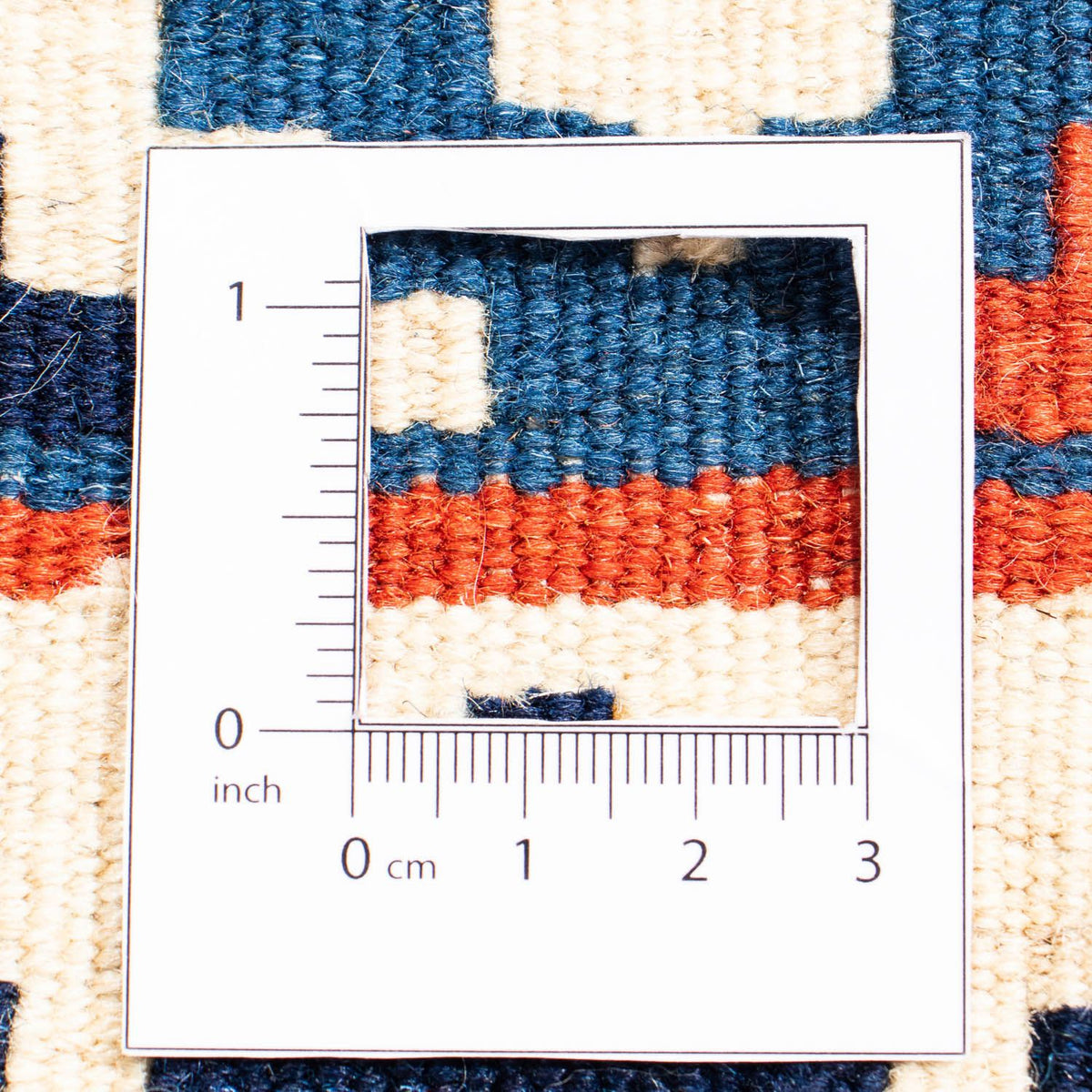 Tapis Kelim - Oriental carré  - 103 x 101 cm - rouge foncé