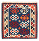 Kilim de Fars Tapis 104x102cm