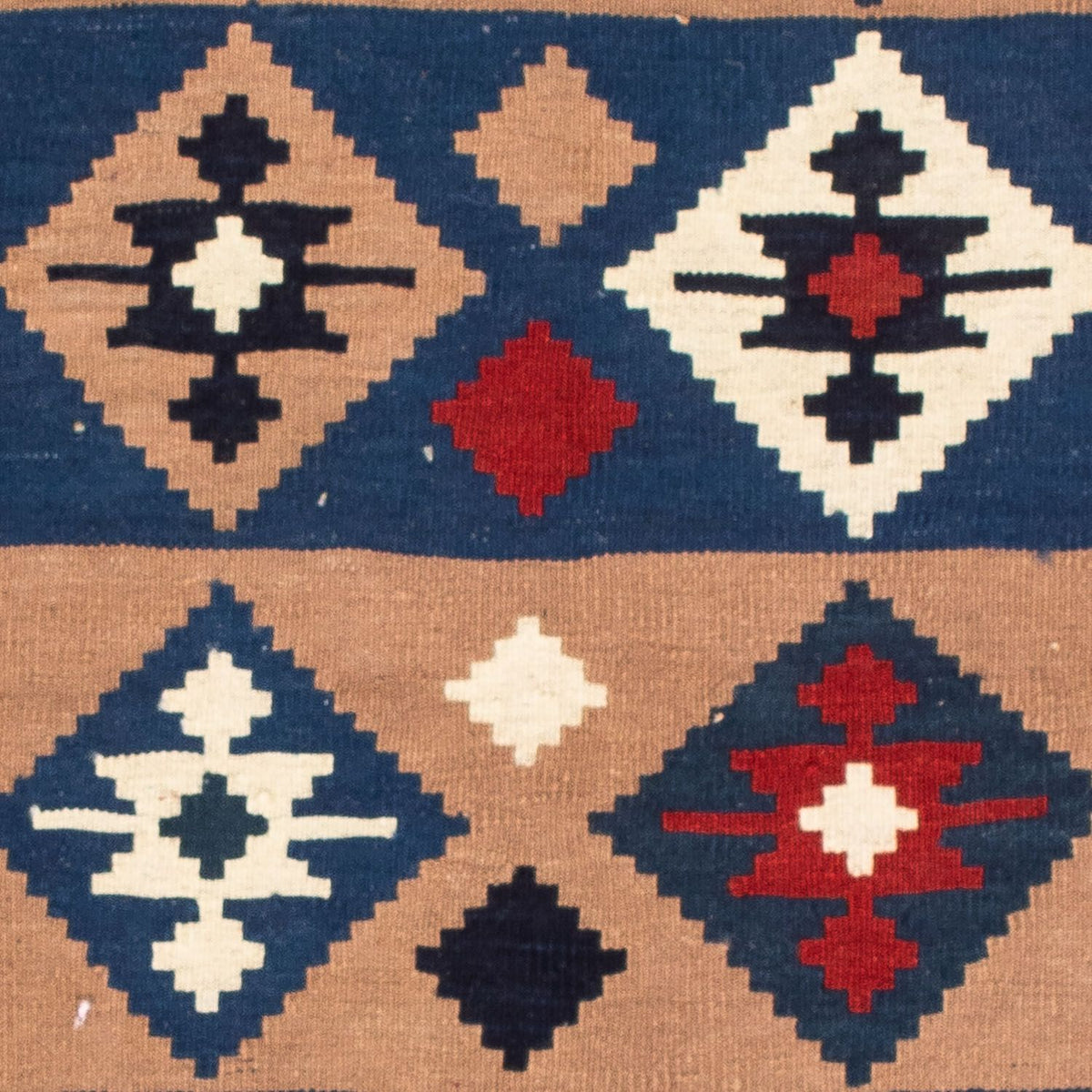 Tapis Kelim - Oriental carré  - 100 x 97 cm - multicolore