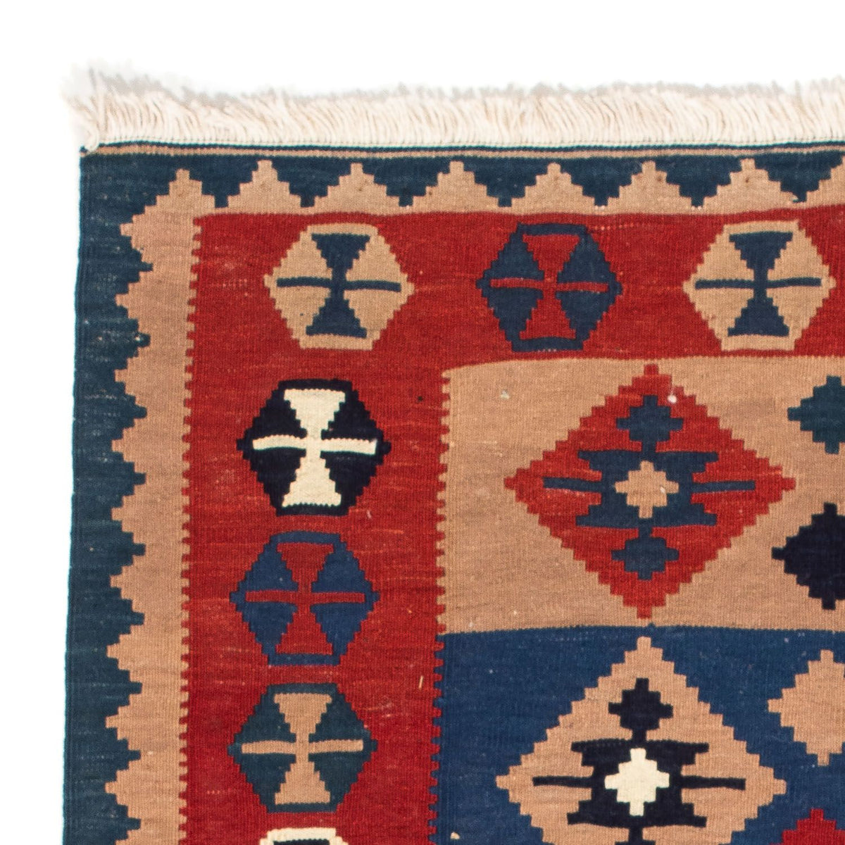 Tapis Kelim - Oriental carré  - 100 x 97 cm - multicolore