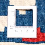 Tapis Kelim - Oriental carré  - 103 x 100 cm - bleu foncé